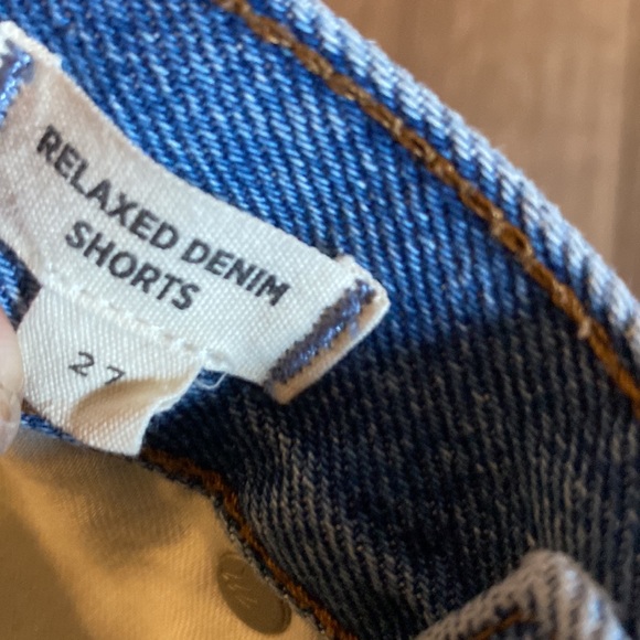 Madewell Relaxed Denim Shorts in Foxglen Wash Size 27 Button Fly L21 - Picture 6 of 10